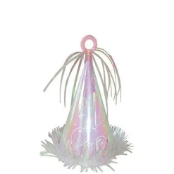 Party Hat Balloon Weight, 6oz, Assorted Colors