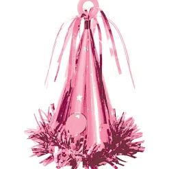 Party Hat Balloon Weight, 6oz, Assorted Colors