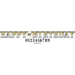 Party Of The Ages Letter Banner with Age