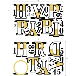 Party Of The Ages Letter Banner with Age