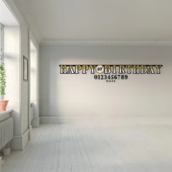 Party Of The Ages Letter Banner with Age