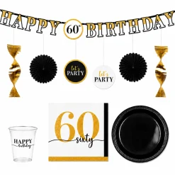Party of the Ages Milestone Birthday Party Kit, Ages 40-80, 16 Guests