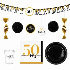 Party of the Ages Milestone Birthday Party Kit, Ages 40-80, 16 Guests