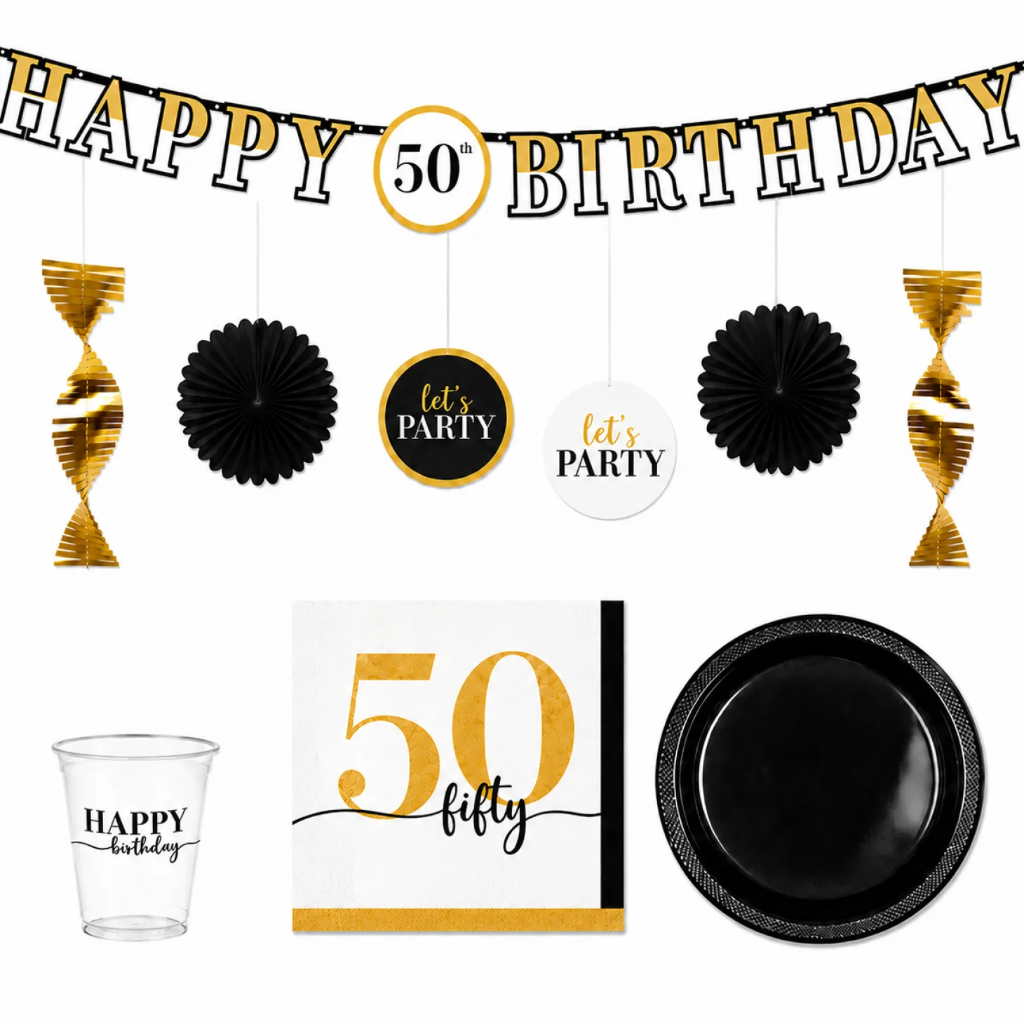 Party of the Ages Milestone Birthday Party Kit, Ages 40-80, 16 Guests