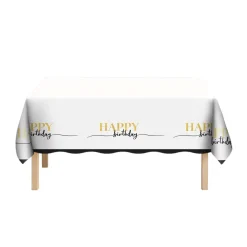 Party Of The Ages Plastic Table Cover, 54in x 96in