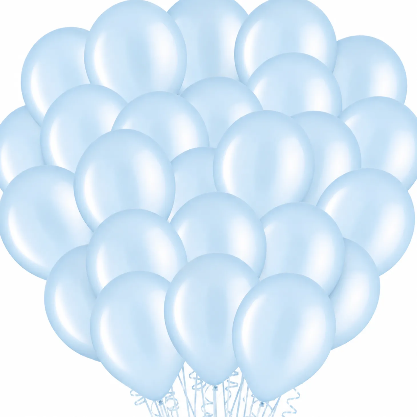 Pastel Blue Latex Balloons, 11in, 100ct