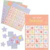 Pastel Stars Bingo Baby Shower Game, 16 Players