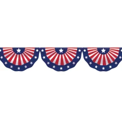 Patriotic Fabric Bunting, 11ft x 1.6ft