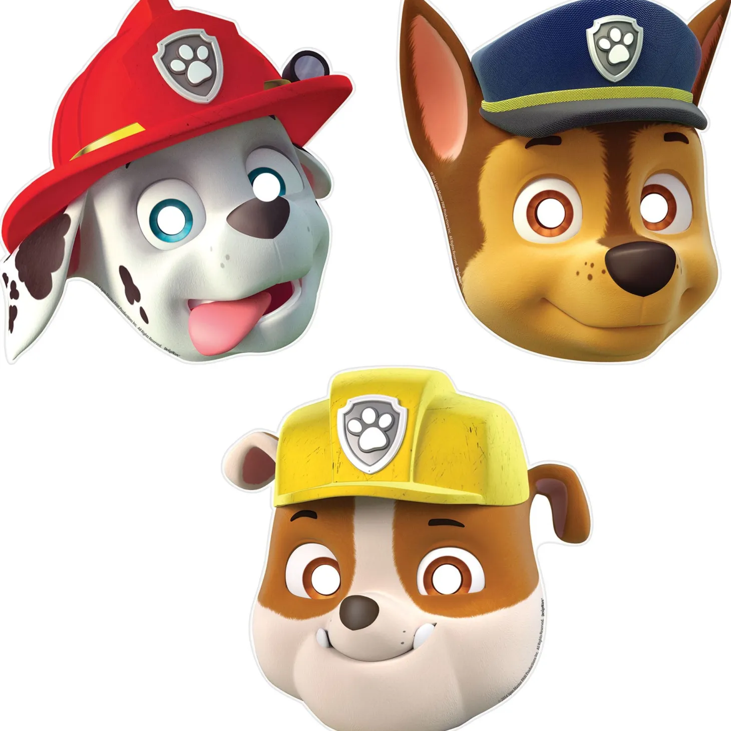 Paw Patrol Paper Masks, 6ct