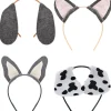 Pawsome Party Dog Ear Headbands, 4ct