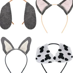 Pawsome Party Dog Ear Headbands, 4ct