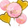 Pink Oh Baby Baby Shower Balloon Bouquet 5pc