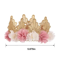 Pink 1st Birthday Tulle Crown