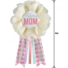 Pink, White & Blue Floral Future Mom Baby Shower Award Ribbon