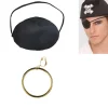 Pirate Earring & Eye Patch Set