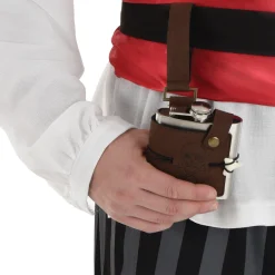 Pirate Stainless Steel Belt Flask, 6oz