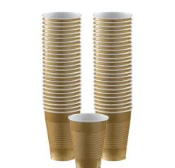 Plastic Cups, 12oz, 50ct, Assorted Colors
