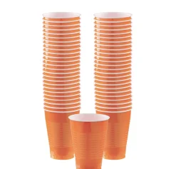 Plastic Cups, 12oz, 50ct, Assorted Colors