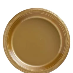 Plastic Dessert Plates, 7in, Assorted Colors, Multiple Counts