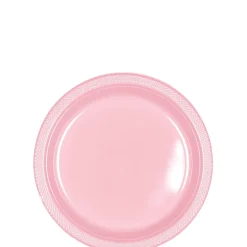 Plastic Dessert Plates, 7in, Assorted Colors, Multiple Counts