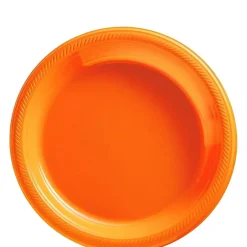 Plastic Dessert Plates, 7in, Assorted Colors, Multiple Counts