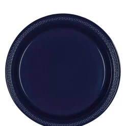 Plastic Dessert Plates, 7in, Assorted Colors, Multiple Counts