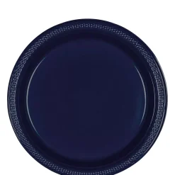 Plastic Dessert Plates, 7in, Assorted Colors, Multiple Counts