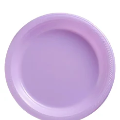 Plastic Dessert Plates, 7in, Assorted Colors, Multiple Counts
