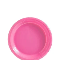 Plastic Dessert Plates, 7in, Assorted Colors, Multiple Counts