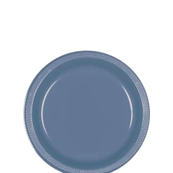 Plastic Dessert Plates, 7in, Assorted Colors, Multiple Counts