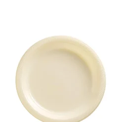 Plastic Dessert Plates, 7in, Assorted Colors, Multiple Counts