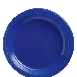Plastic Dessert Plates, 7in, Assorted Colors, Multiple Counts