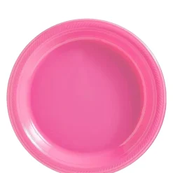 Plastic Dessert Plates, 7in, Assorted Colors, Multiple Counts