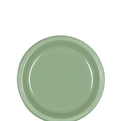 Plastic Dessert Plates, 7in, Assorted Colors, Multiple Counts