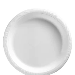 Plastic Dessert Plates, 7in, Assorted Colors, Multiple Counts