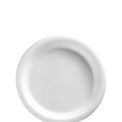 Plastic Dessert Plates, 7in, Assorted Colors, Multiple Counts