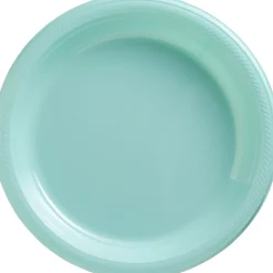 Plastic Dinner Plates, 10.25in, Assorted Colors, Multiple Counts
