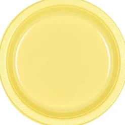 Plastic Dinner Plates, 10.25in, Assorted Colors, Multiple Counts