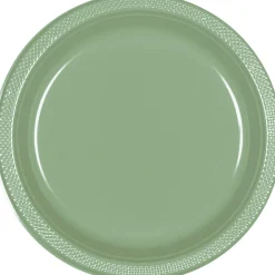 Plastic Dinner Plates, 10.25in, Assorted Colors, Multiple Counts