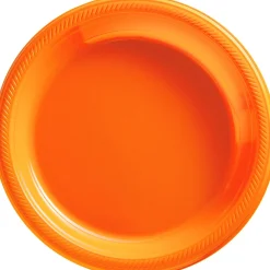 Plastic Dinner Plates, 10.25in, Assorted Colors, Multiple Counts