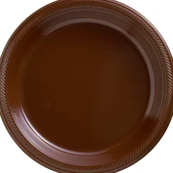 Plastic Dinner Plates, 10.25in, Assorted Colors, Multiple Counts