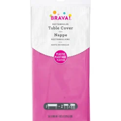 Plastic Table Cover, 54in x 108in, Assorted Colors