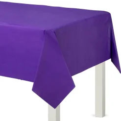 Plastic Table Cover, 54in x 108in, Assorted Colors