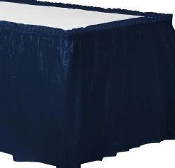 Plastic Table Skirt, 168in x 29in, Assorted Colors