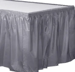 Plastic Table Skirt, 168in x 29in, Assorted Colors