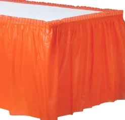 Plastic Table Skirt, 168in x 29in, Assorted Colors