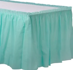 Plastic Table Skirt, 168in x 29in, Assorted Colors
