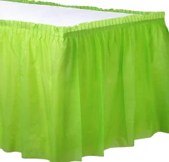 Plastic Table Skirt, 168in x 29in, Assorted Colors