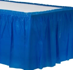 Plastic Table Skirt, 168in x 29in, Assorted Colors
