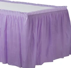 Plastic Table Skirt, 168in x 29in, Assorted Colors